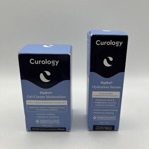Curology Hydro+ Gel Cream Moisturizer & Hydration Serum Set New